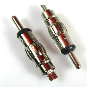 Connecteur de câble coaxial d'antenne radio automobile <span class=keywords><strong>DIN</strong></span> nickelé 12/24V - Product Image 1