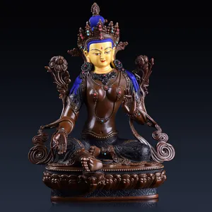도매 고품질 풍수 골동품 Wrathful 타라 티베트 불교 동상