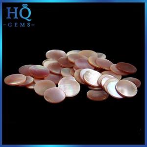 Natural Pink Shell Discs Round Pink Pearl Shell Slice - Product Image 2