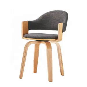 Элегантная домашняя мебель для помещений, деревянный обеденный стул с подушкой