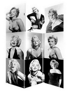 Directo de fábrica Decorativo 3 Panel Lienzo Decorativo Biombo Tabique Antiguo Inglés <span class=keywords><strong>Marilyn</strong></span> <span class=keywords><strong>Monroe</strong></span> - Product Image 5