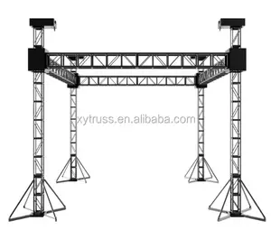 backdrop aluminium truss system lighting truss lift tower crank stand