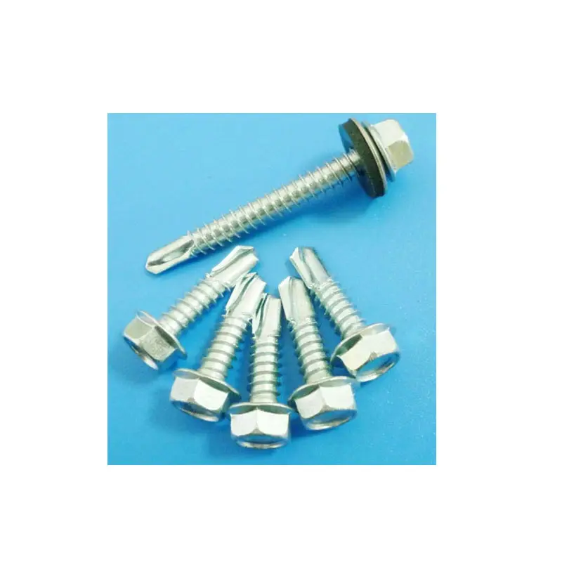 Zinc Plate Hex Head Self Drilling Construction Screw, roofing fixings and accessaries