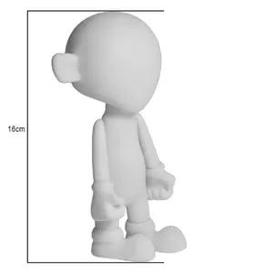 custom made high quality blank white vinyl dolls action figure custom DIY monkey vinyl figure collectible white vinyl toys