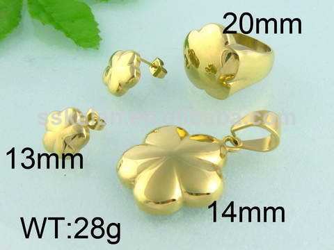 El último diseño de moda pendiente&& colgante anillo de la joyería de moda juegos