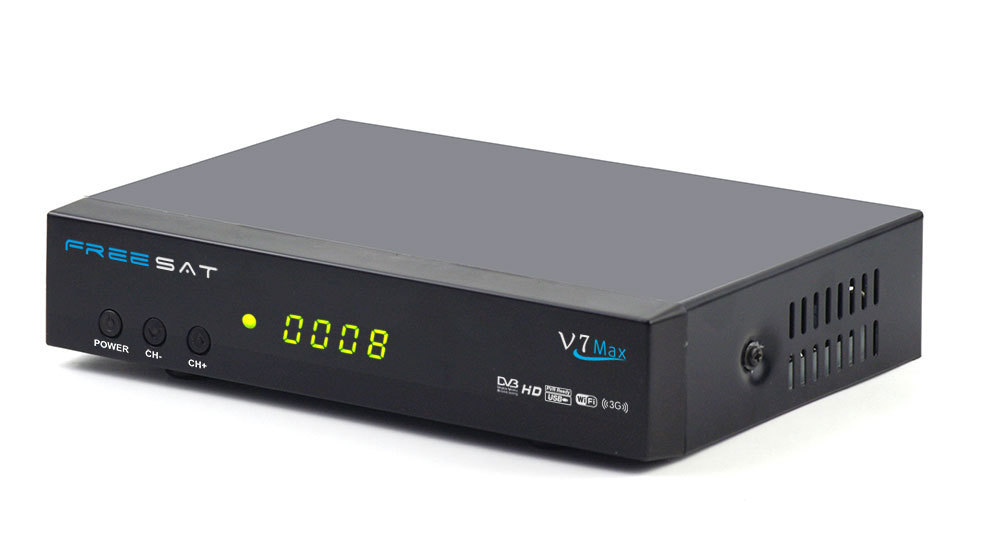Freesat V7 Max DVB-S2 1080 P Receptor de Satélite Digital Soporte Cccamd Newcamd Biss Clave Powervu USB WiFi