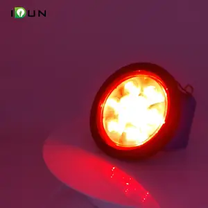 Round Reflector Red 10 LED Rear Tail Brake Stop Turn Signal Light Lamp With DOT SAE Certification
