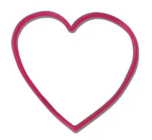 Sevimli kalp şekli Logo özel aptal Bandz