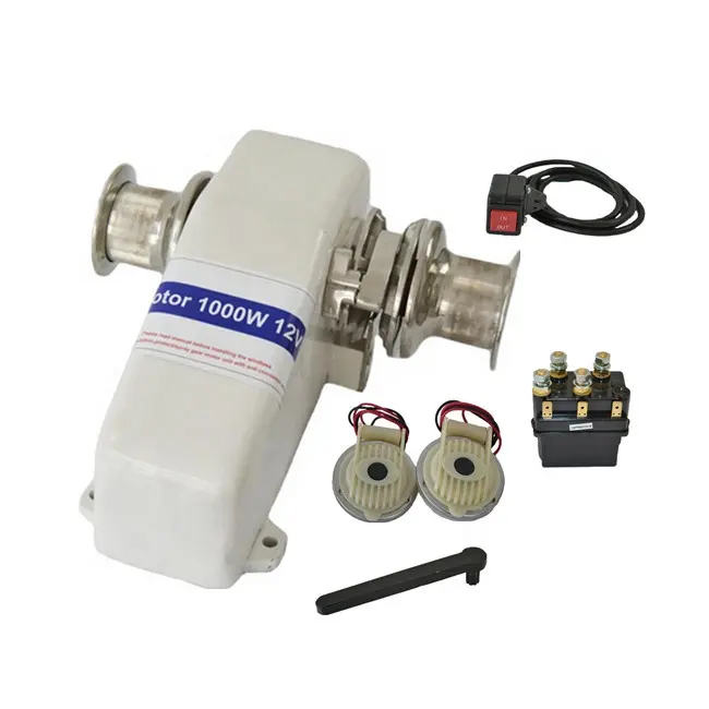 JVH-014 1600W 12V/24V Derek Windlass Horizontal Elektrik untuk Kapal Yacht Perlengkapan Laut Lainnya