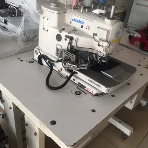 Buena condición usada Juki-3200 computarizado ojal automático de botón agujero máquina de coser industrial