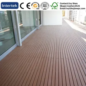 Wpc piso composto de madeira plástico do piso do terraço com design diferente wpc decoração