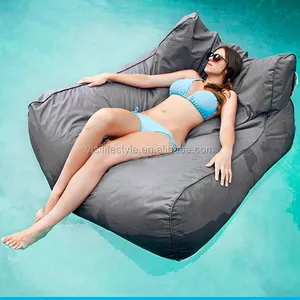 2016 Outdoor wasserdichte sitzsack schwimm bett schwimmbad sitzsack stühle