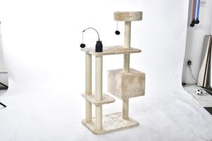 Produk Hewan Peliharaan Desain Baru Menara Panjat Kucing Kayu Besar Mewah Modern, Rumah Pohon untuk Kucing, Menara Kucing - Product Image 4