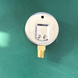 공장 가격 YZ63A 2.5 "크롬도금 케이스 MmHg 63mm 하단 연결 진공 압력 게이지 - Product Image 4