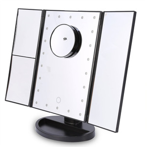 LED Touch Screen 22 <strong>Light</strong> Makeup <strong>Mirror</strong> Table Desktop Makeup 1X/2X/3X/<strong>10X</strong> <strong>Magnifying</strong> <strong>Mirrors</strong> Vanity 3 Folding Adjustable <strong>Mirror</strong> - Product Image 1