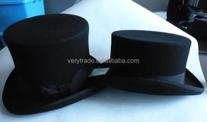 Cappelli a Cilindro in Pura Pelliccia di <span class=keywords><strong>Coniglio</strong></span> 100% Feltro Cerato Cappelli Eleganti per Uomo - Product Image 6