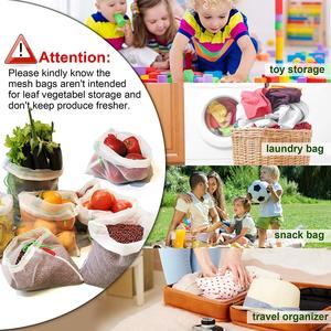 Sinh Thái Thân Thiện Tái Chế Tái Sử Dụng <span class=keywords><strong>Nylon</strong></span> Rpet Lưới Mùa Hè Thời Trang Trắng Mua Sắm Dây Kéo Trái Cây Rau Sản Xuất Túi - Product Image 6