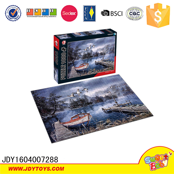 Новый дизайн 1000 шт картон 3d головоломки для детей