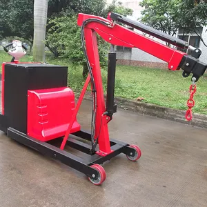 Heavy Duty 1.2 TON Portable Mini Electric Floor Crane Mobile For Goods