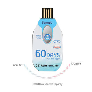 60일 Tzone <span class=keywords><strong>USB</strong></span> 디지털 온도 데이터 로거 - Product Image 2