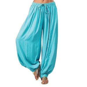 Fashion Summer Cotton Linen Solid Harem Pants Casual Loose Plus Size <strong>Trousers</strong> <strong>for</strong> <strong>Women</strong> - Product Image 5