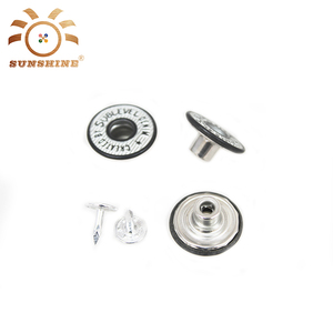 Personnalisé bleu <span class=keywords><strong>jean</strong></span> imprimé à coudre boutons et rivets - Product Image 4