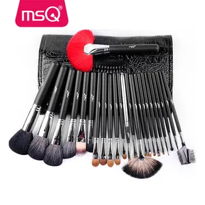 MSQ 24pcs hot sale fashion animal hair professional high quality makeup brushes set wholesale