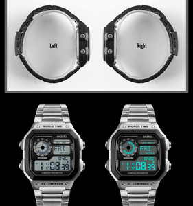 <span class=keywords><strong>Manual</strong></span> de instrucciones del reloj digital Skmei para hombre, reloj de pulsera multifunción con brújula, podómetro y resistencia al agua. - Product Image 6