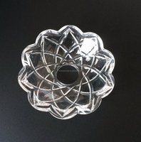 Pièces de lustre en cristal de haute qualité, bol porte-bougie, bobeche