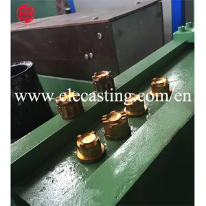 Automatic hot forging machine for making copper insert