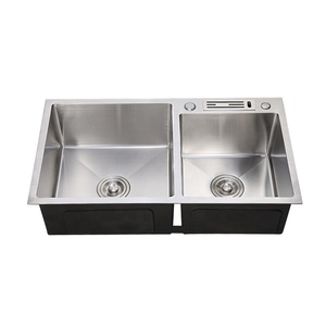 Blanc Premium 304 <span class=keywords><strong>Lavabo</strong></span> À Main En Acier inoxydable <span class=keywords><strong>Cuisine</strong></span> Chine Avec Accessoires - Product Image 2