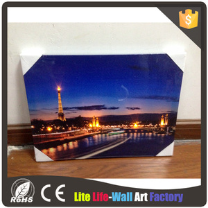 Ciudad de nueva york luz foto <span class=keywords><strong>arte</strong></span> de la pared, led <span class=keywords><strong>arte</strong></span> enmarcado pintura inicio decoración de la pared - Product Image 3