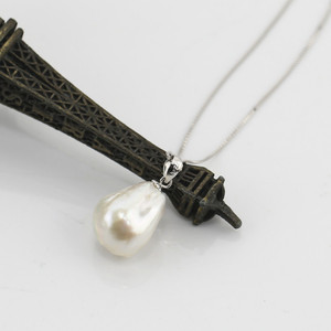 FEIRUN 11-12mm Baroque AA + Blanc 925 Argent Perle d'Eau Douce Ensemble de Bijoux - Product Image 5
