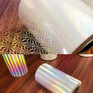 BOPP transparent holographic Cast and Cure film for perfume box heat transfer lamination film
