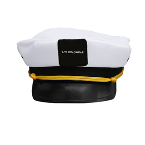 <span class=keywords><strong>Cappello</strong></span> da marinaio <span class=keywords><strong>capitano</strong></span> personalizzato bianco promozionale, <span class=keywords><strong>cappello</strong></span> da <span class=keywords><strong>capitano</strong></span> vuoto - Product Image 2