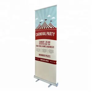 Gaya Inggris Hot Jual Standee Banner Roll Up Bunting Stand Custom Roll Up Berdiri Desain