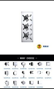 Prix usine valve de <span class=keywords><strong>douche</strong></span> TMV-2 & WRAS approbation laiton triple poignées vanne de <span class=keywords><strong>douche</strong></span> thermostatique inverseur - Product Image 2