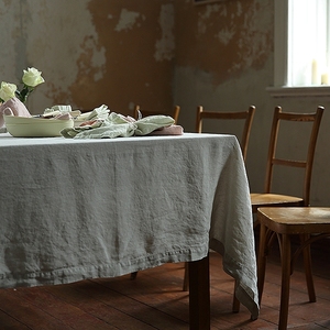 100% पत्थर धोया हुआ लिनन टेबल कपड़े, 100% सन टेबल लिनन - Product Image 3