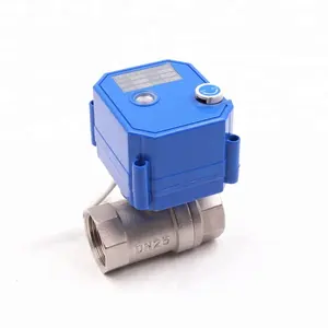 Top Stainless Steel Electric motor ball valve Actuator 2 way 5V,12V, 24V,110V, 220V Motorized Brass Ball Valve