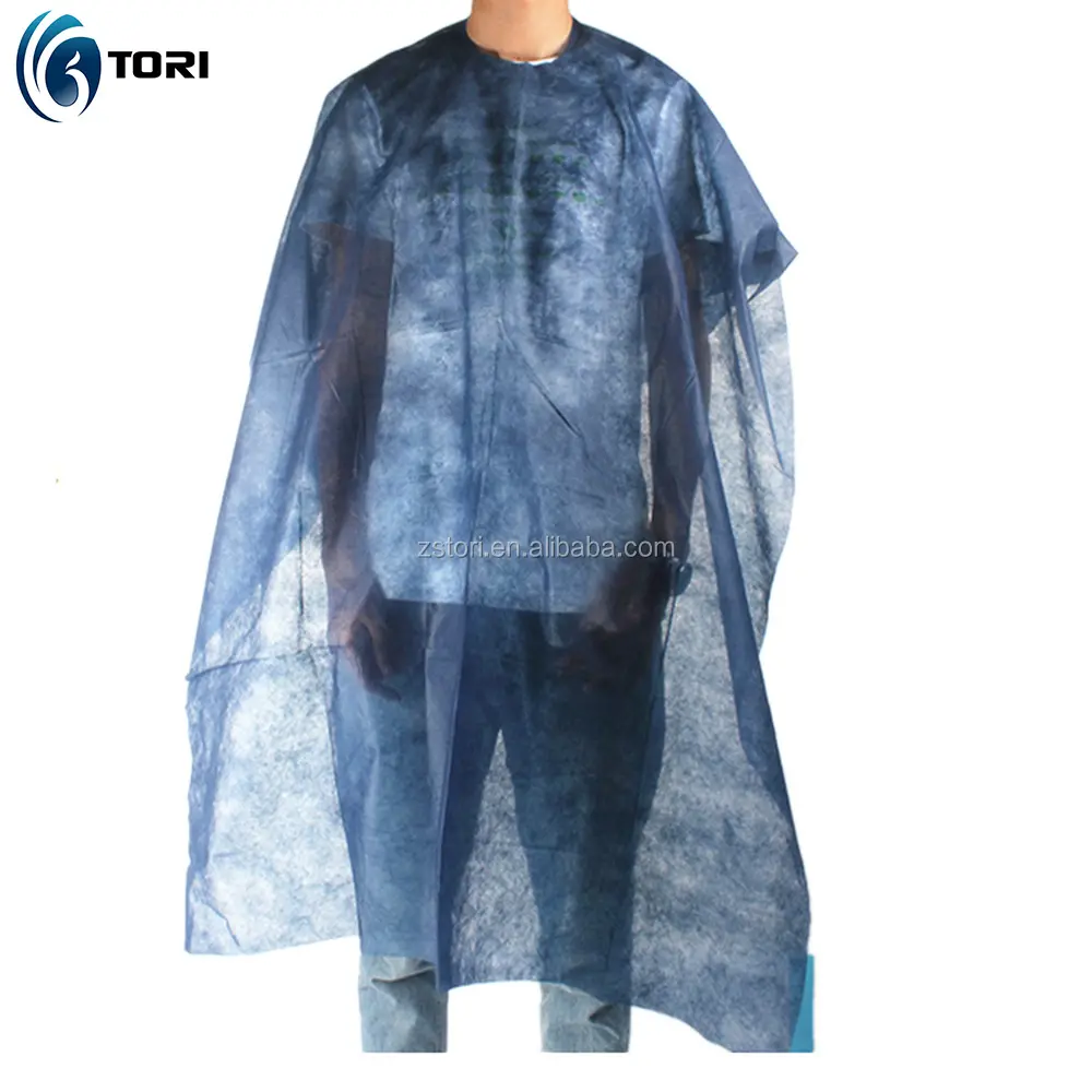 Disposable Non woven Fabric Hair Cutting Capes For Salon Hairdressing Use