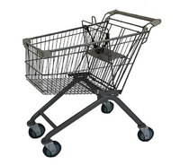 Chariot de courses pliable en acier personnalisable avec siège enfant et chariot à main