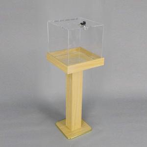 Urna de pie acrílica personalizada con cerradura, caja de regalo con urna - Product Image 6