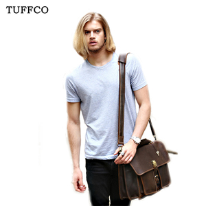 Vintage <span class=keywords><strong>Cuir</strong></span> Véritable de Vache Hommes de <span class=keywords><strong>Serviette</strong></span> <span class=keywords><strong>pour</strong></span> 15 pouces Sac D'ordinateur Portable Avec Serrure - Product Image 1