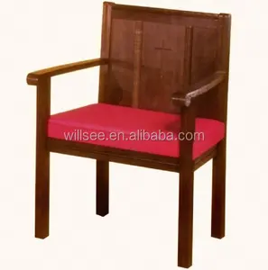 CH-C34，实木教堂牧师椅子或国王椅子