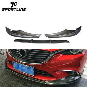 3 Pcs/set Serat Karbon M6 Bibir Depan Splitter untuk Mazda 6 Atenza 2017 2018 2019