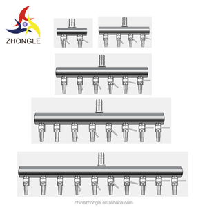 2/4/6/8/10/12way Aquarium phụ kiện kim loại điều khiển âm lượng không khí Van không khí nhà phân phối một cách trong các phụ kiện - Product Image 3