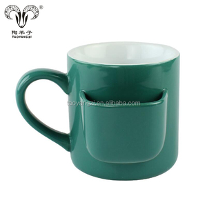 <span class=keywords><strong>Tazza</strong></span> in Ceramica Verde 2019 per Latte e Caffè con Portabiscotti - Product Image 6