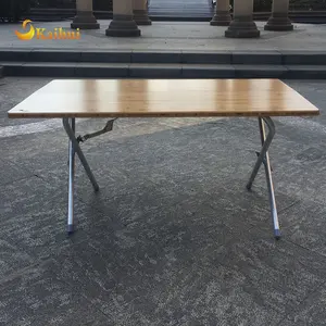 Heavy Duty Foldable and Portable Bamboo table With Fast Open and Close German Design