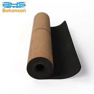 Écologique en gros étiquette privée imprimée tpe tapis de yoga en liège <span class=keywords><strong>5mm</strong></span> - Product Image 4