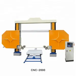 Otomatik Mermer Ve Granit Karo Pah Makinesi CNC Tel Testere Makinası